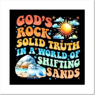 God's Solid Vacation Bible School VBS 2024 Beach Summer Posters and Art